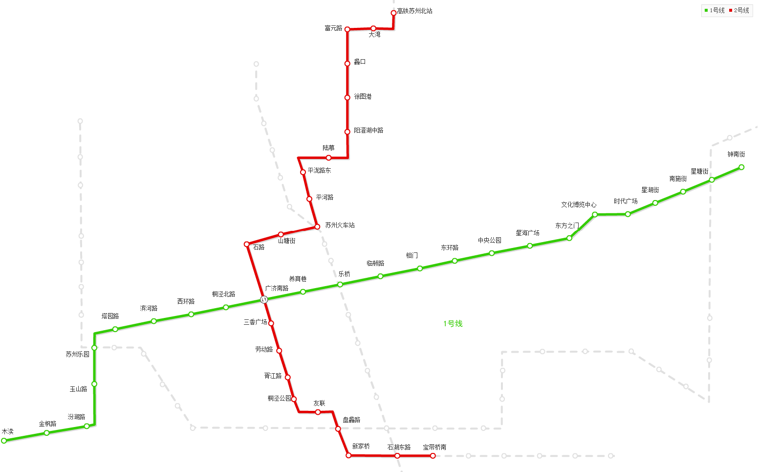苏州地铁线路图
